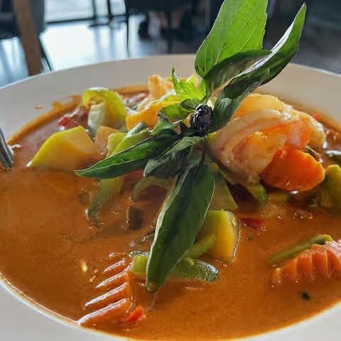 Pumpkin Shrimp Curry.