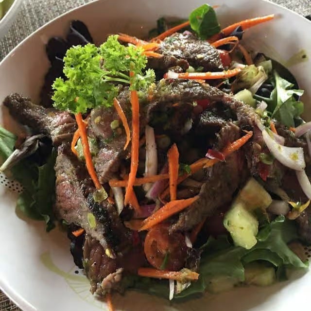 Spicy Beef Salad.